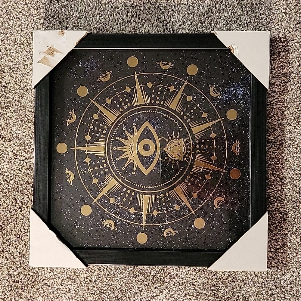 Framed Pyramid Eye Art